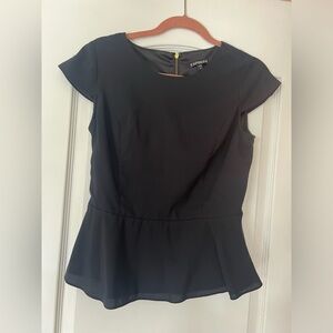 Express black peplum top